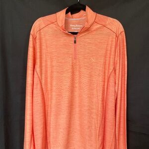 New Mens Tommy Bahama Half zip pull over